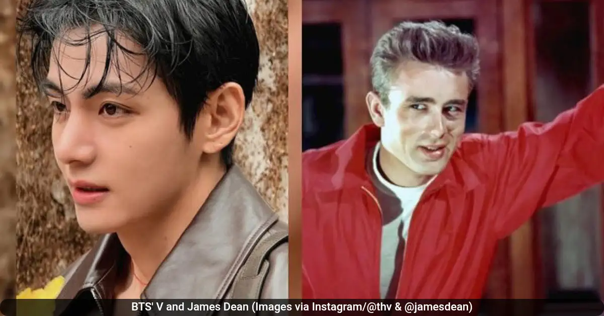 BTS V and James Dean Images via Instagram @thv @jamesdean 47kb BTS' V and James Dean