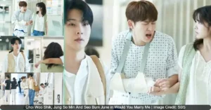 Choi Woo Shik Jung So Min And Seo Bum June in Would You Marry Me Image Credit SBS 52kb Choi Woo Shik Confesses His Feelings For Jung So Min In Tense Love Triangle On “Would You Marry Me”