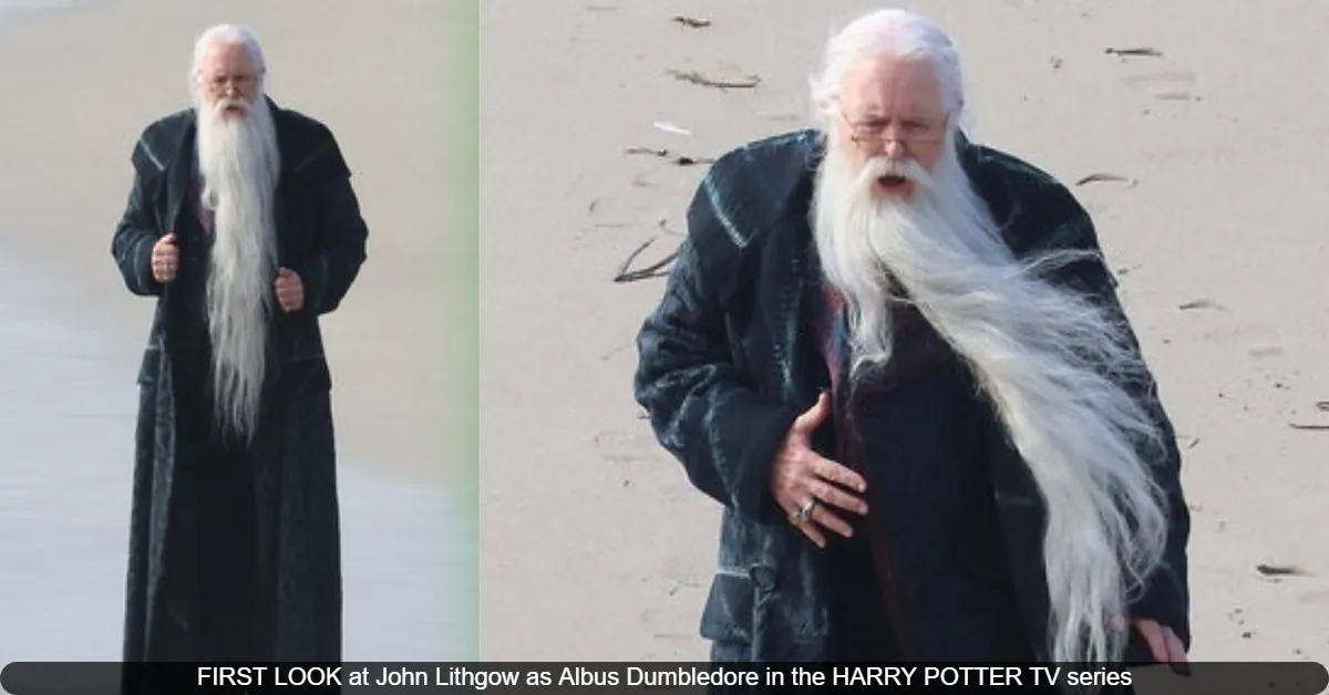 FIRST LOOK at John Lithgow as Albus Dumbledore in the HARRY POTTER TV series