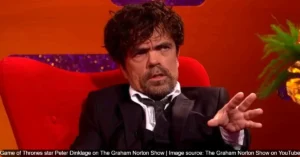 Game of Thrones star Peter Dinklage on The Graham Norton Show Image source The Graham Norton Show on YouTube 57kb Peter Dinklage’s On-Set Battle Story: The 70-Year-Old Amputee and the “Not Very Heroic” Game of Thrones Moment