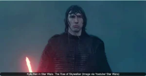 Kylo Ren in Star Wars The Rise of Skywalker Image via Youtube Star Wars 49kb The Hunt for Ben Solo: Inside the Star Wars Movie That Almost Was