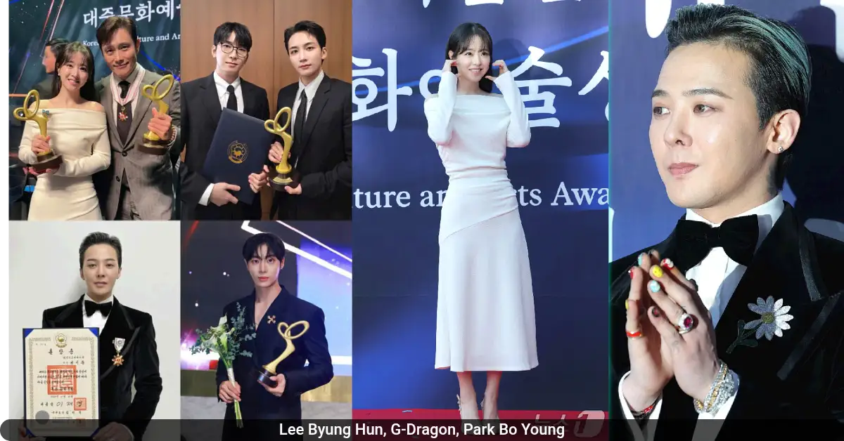 Korean Stars Shine at 2025 Korea Popular Culture and Arts Awards