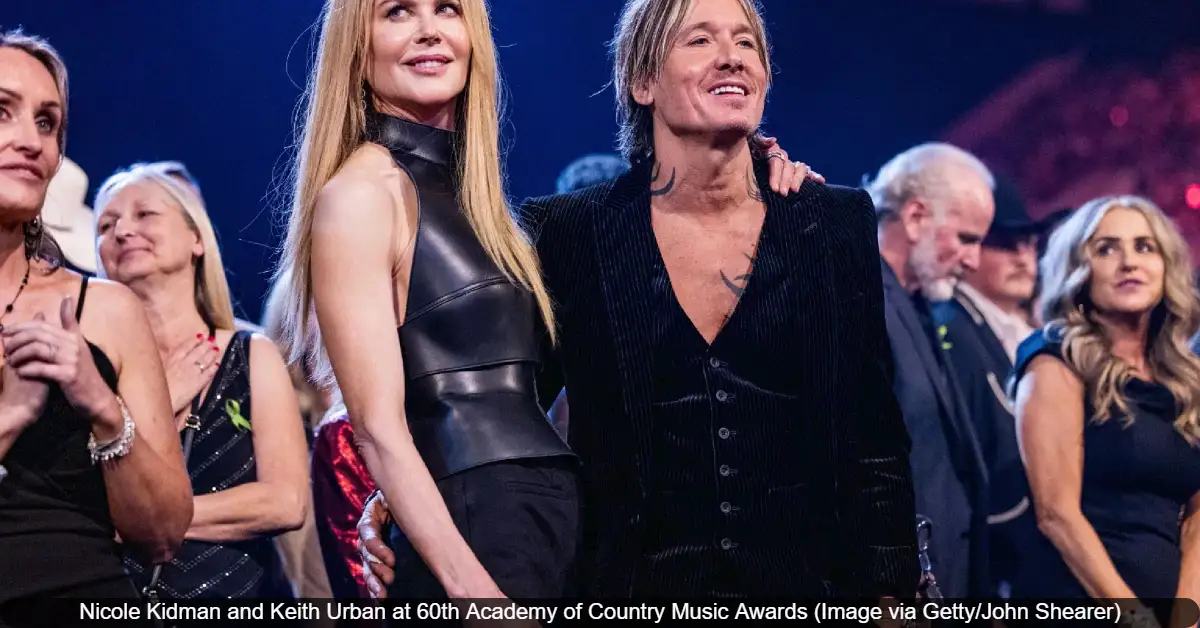 Nicole Kidman and Keith Urban at 60th Academy of Country Music Awards Image via Getty John Shearer 60kb Nicole Kidman and Keith Urban attend the 60th Academy of Country Music Awards in Frisco, Texas.