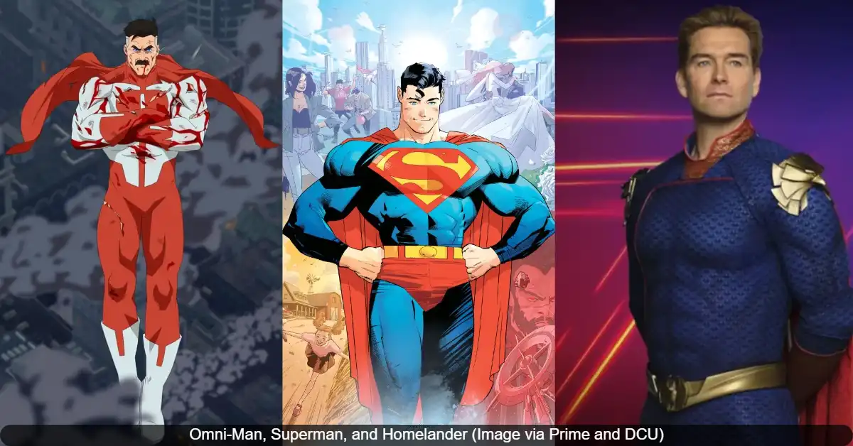 Omni-Man, Superman, and Homelander