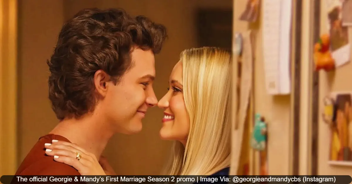 The official Georgie & Mandy’s First Marriage Season 2 promo | Image Via: @georgieandmandycbs (Instagram)
