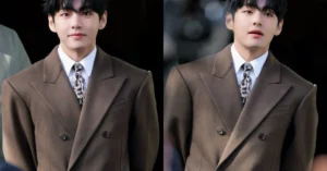 BTS V Brings Prince-Like Charm to Celine at Paris Fashion Week BTS V