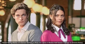 Harriet Herbig-Matten and Damian Hardung as Ruby and James in Maxton Hall Season 2