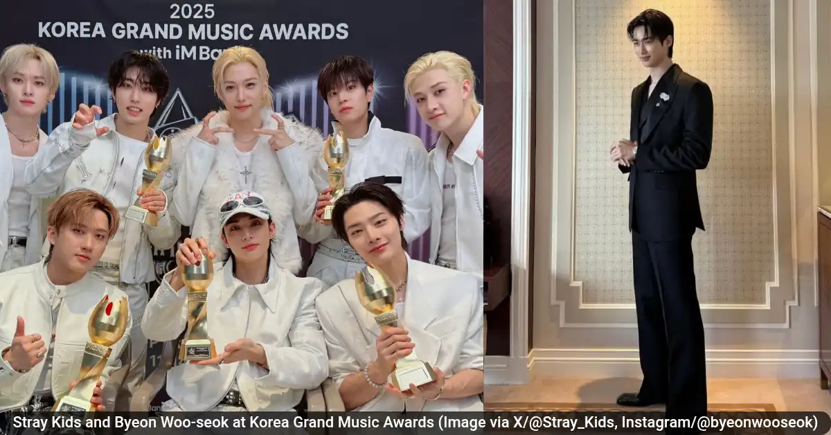 Stray Kids and Byeon Woo-seok at Korea Grand Music Awards