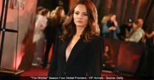 Freya Allan in "The Witcher" Season Four Global Premiere - VIP Arrivals - Source: Getty