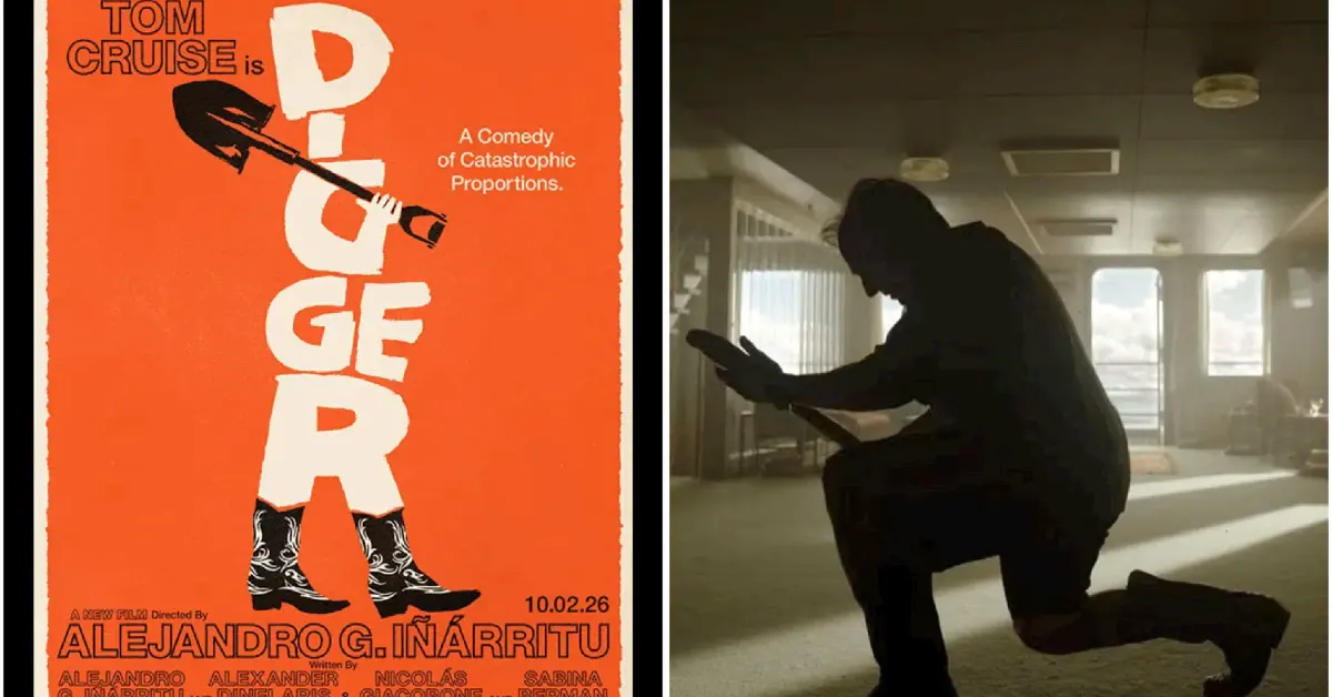 A still Poster from Digger Image via Warner Bros. 41kb Tom Cruise’s New Comedy ‘Digger’ with Alejandro Iรฑรกrritu Reveals First Look, 2026 Release Date