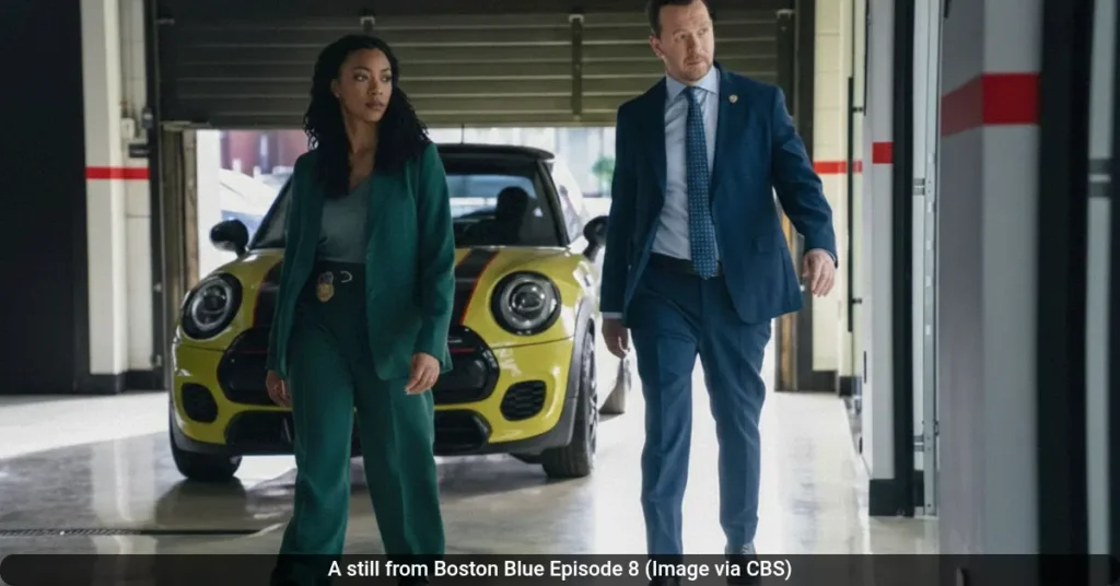A still from Boston Blue Episode 8 Image via CBS 44kb A still from Boston Blue Episode 8 (Image via CBS)