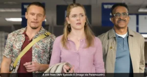 A still from DMV Episode 8 Image via Paramount 40kb DMV Episode 8 Recap: Trapped in a Car and Friendship Fails at the Holiday DMV