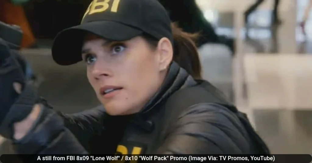 A still from FBI 8x09 "Lone Wolf" / 8x10 "Wolf Pack" Promo (Image Via: TV Promos, YouTube)
