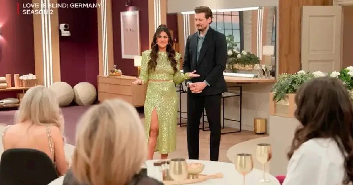 A still from Love Is Blind: Germany Season 2 Trailer | Image Source: YouTube/ @Netflix