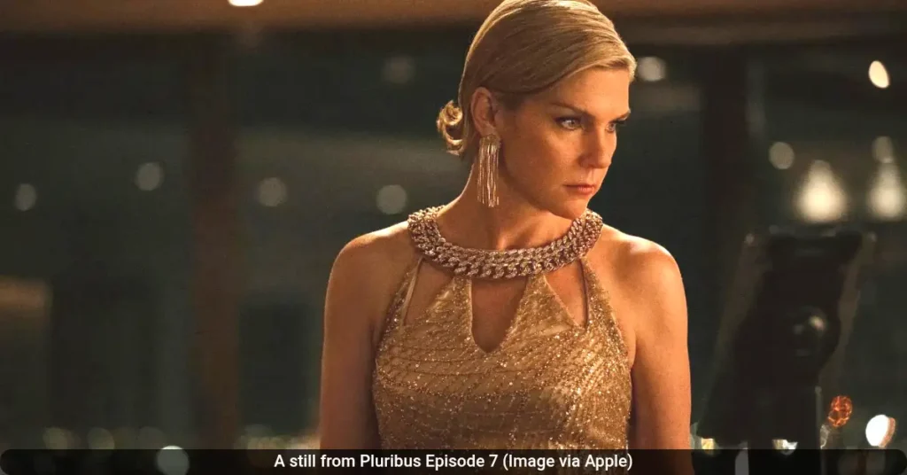 A still from Pluribus Episode 7