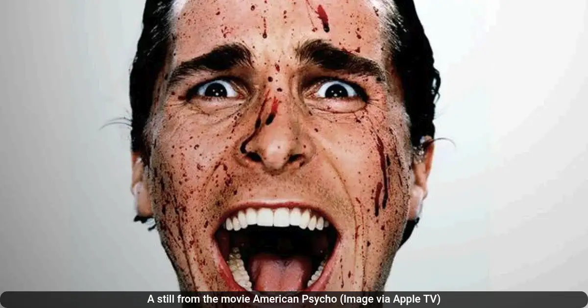 A still from the movie American Psycho (Image via Apple TV)