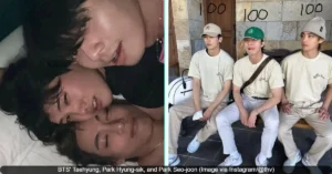 Park Seo-joon Solves a Wedding Dilemma: Chooses Vacation Over Friends' Ceremonies BTS' Taehyung, Park Hyung-sik, and Park Seo-joon (Image via Instagram/@thv)