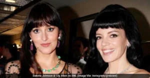 Dakota Johnson & Lily Allen on SNL (Image Via: Instagram/@nbcsnl)