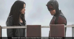 Daredevil and Jessica Jones in Daredevil Born Again Season 2 Image via Disney 60kb Daredevil Born Again Season 2 Release Date, Trailer, and Cast Revealed for Disney+