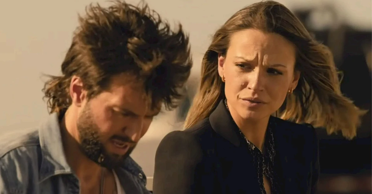 Guy Burnet & Kayla Wallace as Rebecca & Charlie (Image Via: Paramount+)