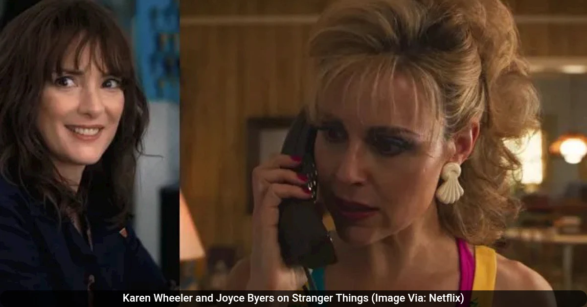 Karen Wheeler and Joyce Byers on Stranger Things
