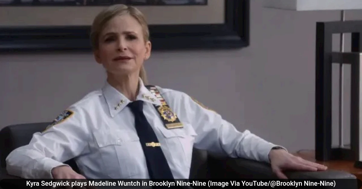 Kyra Sedgwick plays Madeline Wuntch in Brooklyn Nine-Nine