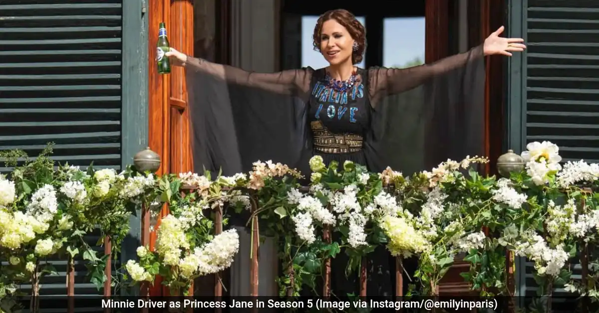 Minnie Driver as Princess Jane in Season 5 Image via Instagram @emilyinparis 68kb Emily in Paris Season 5: Minnie Driver Joins the Cast as Princess Jane