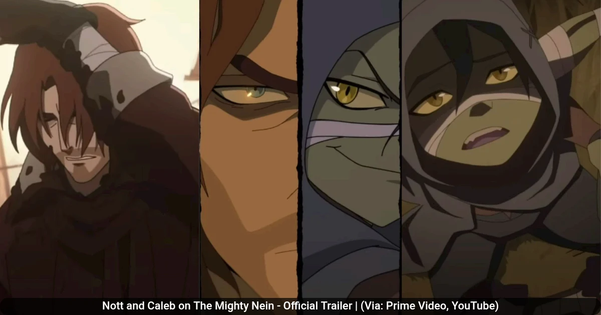 Nott and Caleb on The Mighty Nein - Official Trailer | (Via: Prime Video, YouTube)
