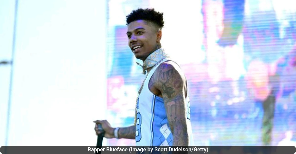 Rapper Blueface (Image by Scott Dudelson/Getty)