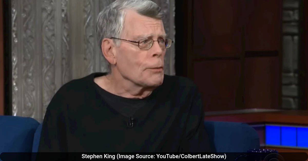 Stephen King Image Source YouTube ColbertLateShow 40kb Stephen King (Image Source: YouTube/ColbertLateShow)