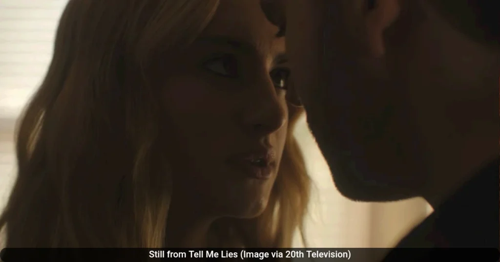 Still from Tell Me Lies Image via 20th Television 41kb Still from Tell Me Lies (Image via 20th Television)