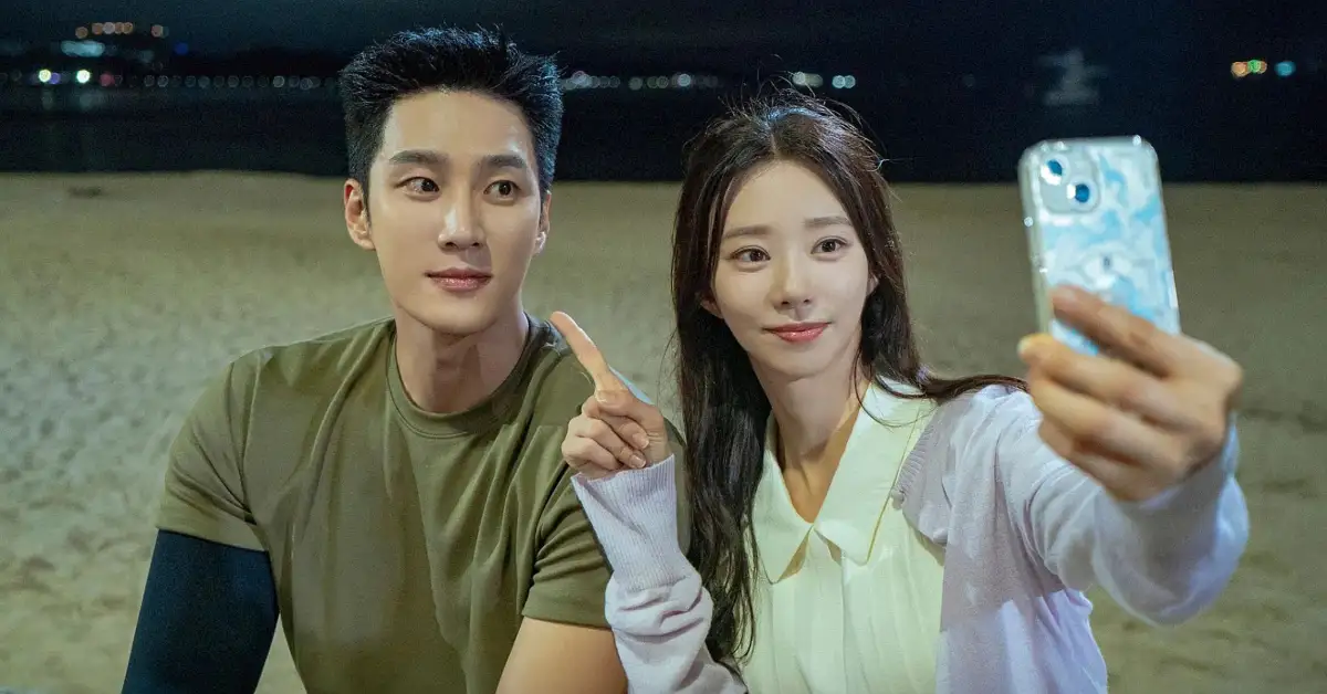 Yoon Bom meets Jae gyu Image via X @CJnDrama 46kb Yoon Bom meets Jae-gyu in Spring Fever (Image via X @CJnDrama)