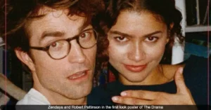Zendaya and Robert Pattinson in the first look poster of The Drama