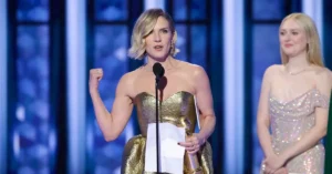 Rhea Seehorn Wins First Golden Globe for Pluribus, Gives Candid Onstage Speech