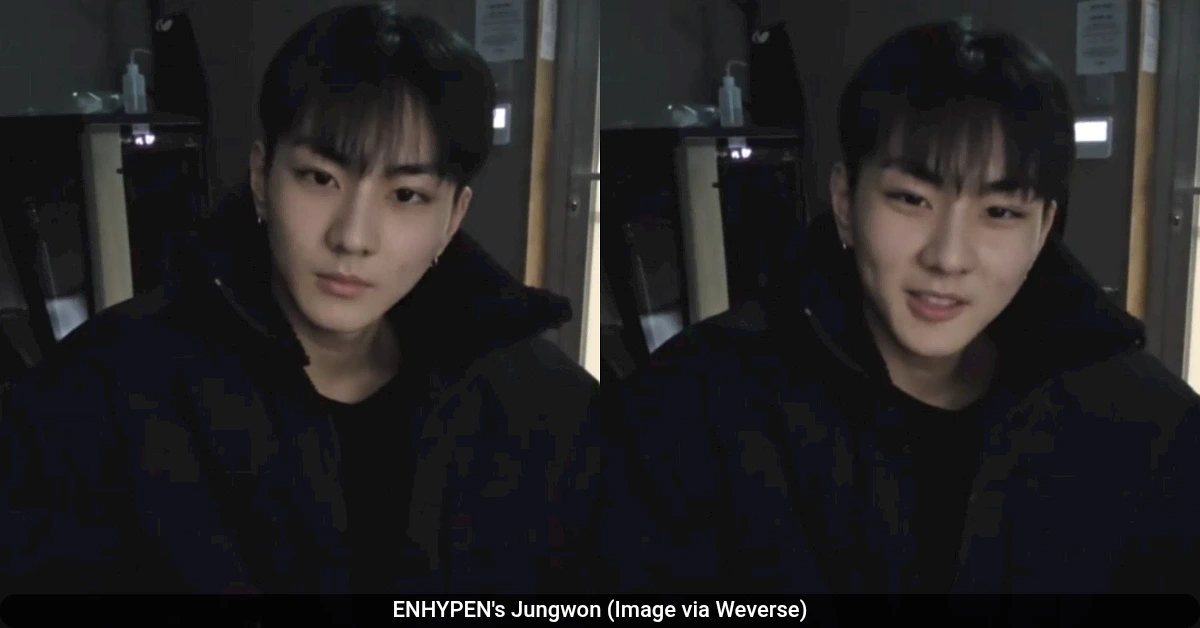 ENHYPEN's Jungwon (Image via Weverse)
