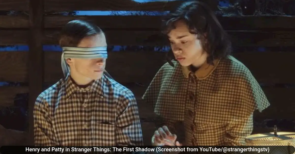 Henry and Patty in Stranger Things: The First Shadow (Screenshot from YouTube/@strangerthingstv)