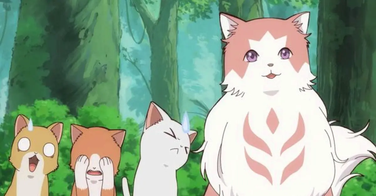 Mama Nyan with kittens (Image Credits: OLM)