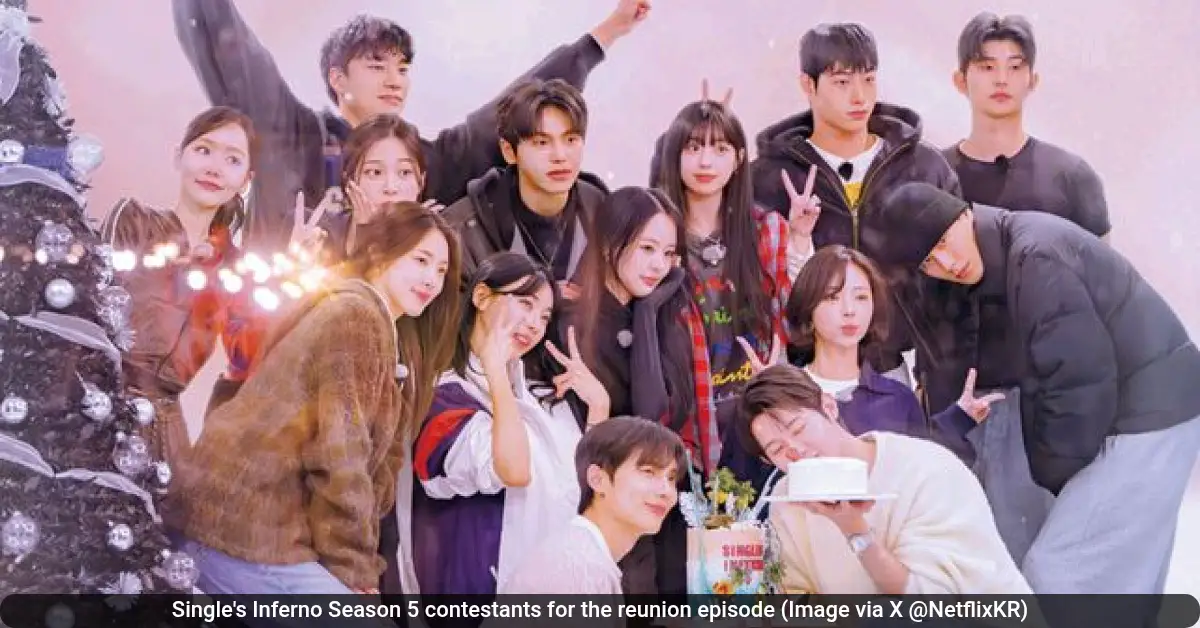 Single's Inferno Season 5 contestants for the reunion episode (Image via X @NetflixKR)