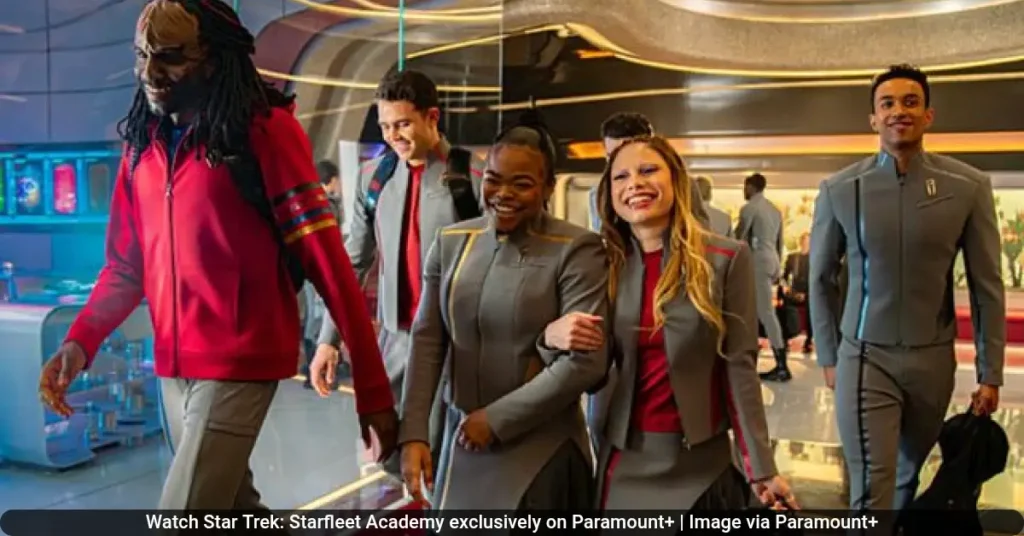 Watch Star Trek: Starfleet Academy exclusively on Paramount+ | Image via Paramount+