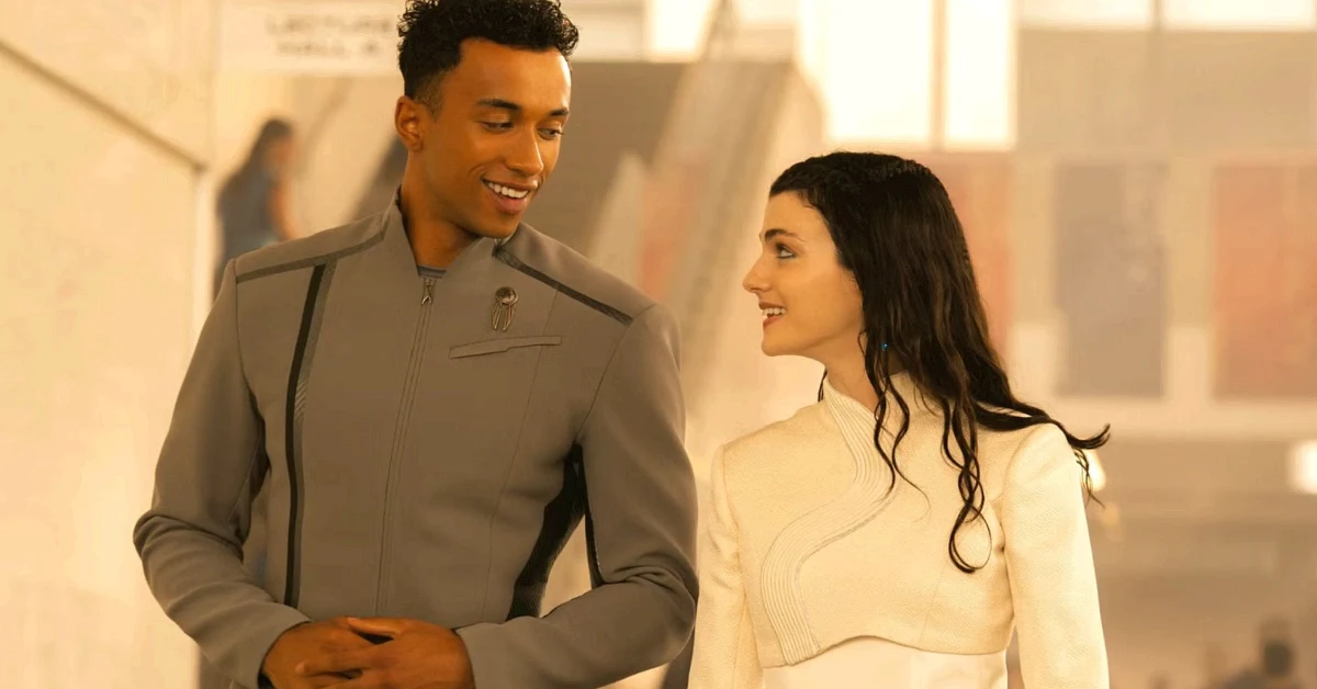 Zoë Steiner as Tarima & Sandro Rosta as Caleb | Image via Paramount+