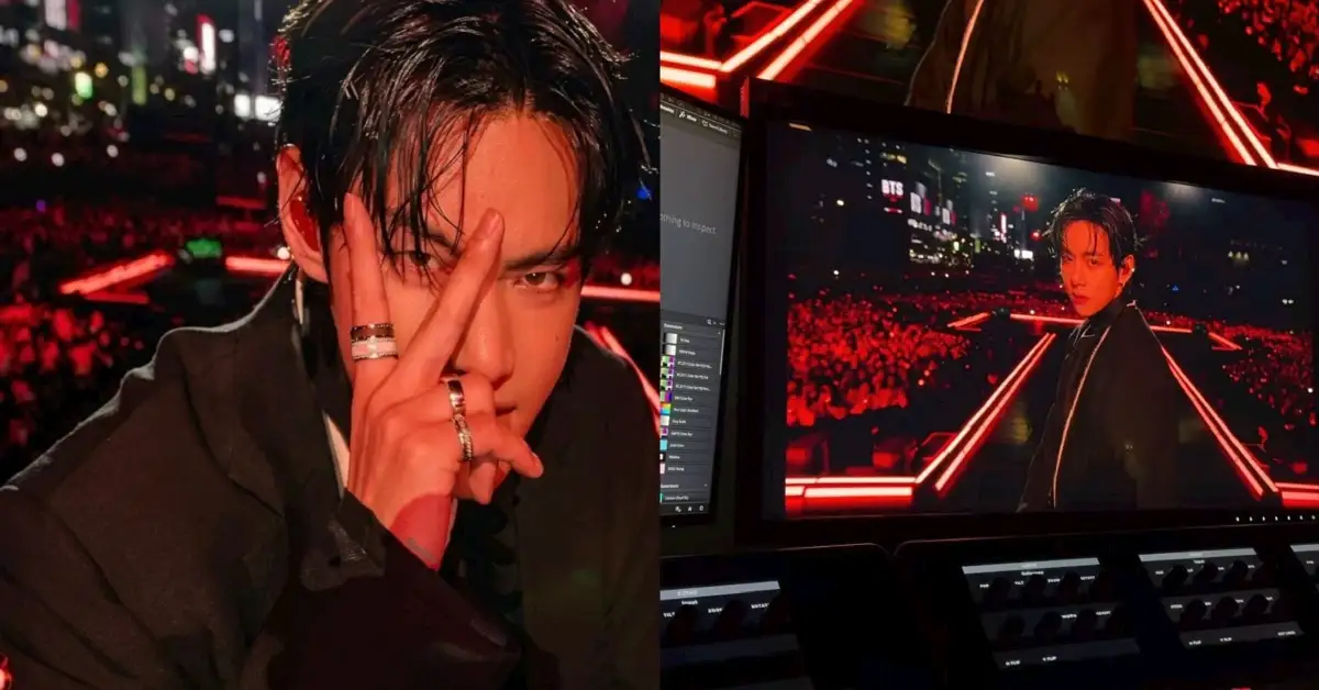 BTS' Taehyung (Image via Instagram/@hamishhamiltontv)