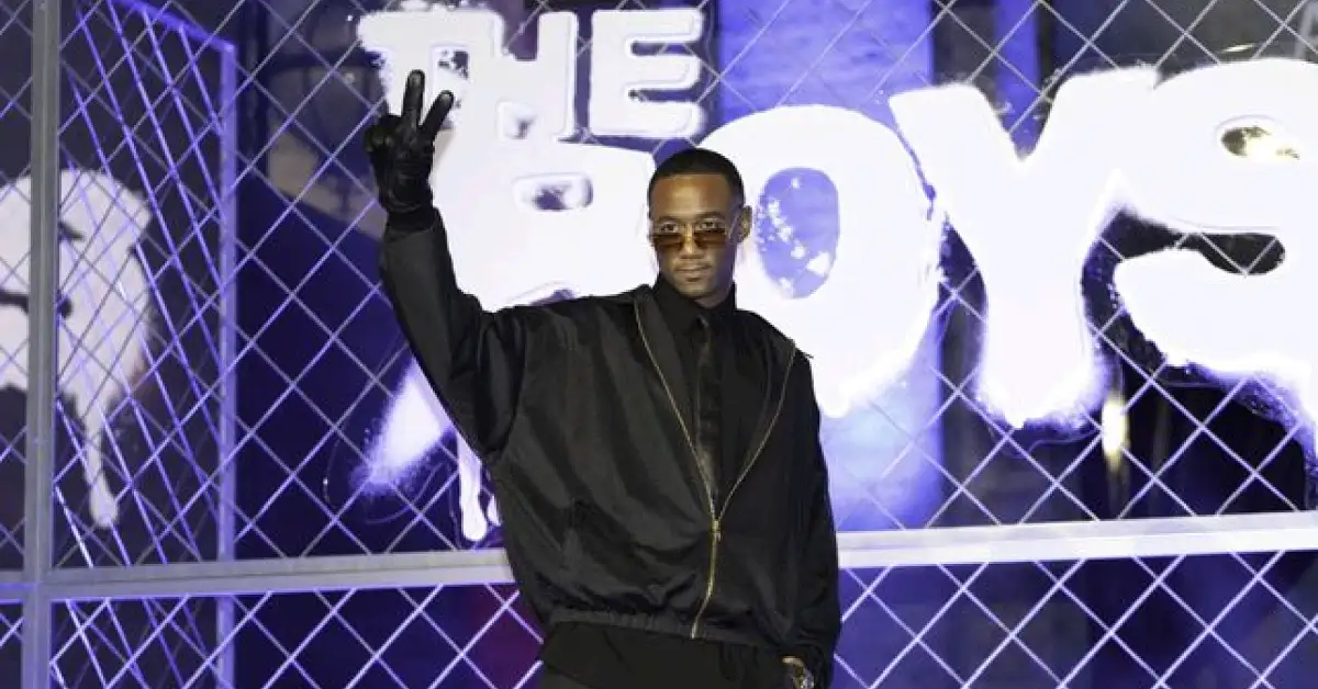 Jessie T. Usher at the world premiere of The Boys Season 5. Source Getty 56kb Jessie T. Usher at the world premiere of The Boys Season 5. - Source: Getty