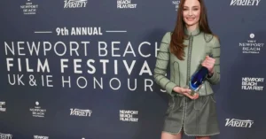Sophie Turner at Newport Beach Film Festival UK IE Honours 2026 Inside Source Getty 45kb Sophie Turner Injury Pauses Tomb Raider Series Production – What We Know About The Shutdown