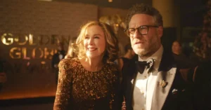 Catherine OHara and Seth Rogen in The Studio Image via Apple TV Press 46kb Seth Rogen Opens Up About The Studio Season 2 After Catherine O’Hara’s Death: “We Are A Little Anchorless”