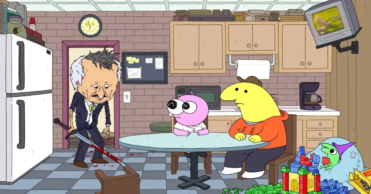 Smiling Friends Season 3 Image via YouTube @adultswim 67kb Smiling Friends Season 3 (Image via YouTube/@adultswim)