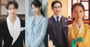 The key characters in the K drama Image via X @DisneyPlusKR 47kb Perfect Crown OTT Release and Streaming Guide: Where to Watch IU and Byeon Woo-seok’s New K-drama Online