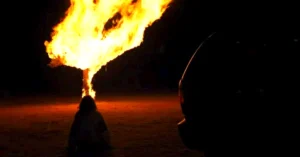 Rue witnessing a burning bush in Euphoria Season 3 Episode 6 Image Via. HBO Max 52kb โEuphoriaโ Season 3 Episode 6: Rueโs Burning Bush Scene Connects Directly to Biblical Title