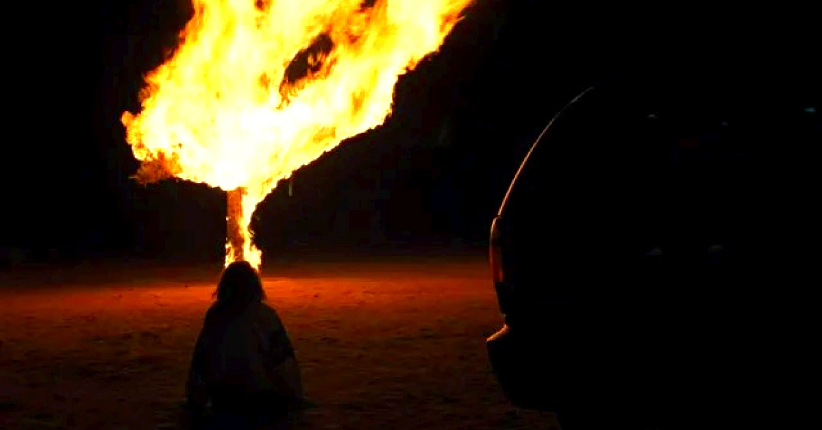 Rue witnessing a burning bush in Euphoria Season 3 Episode 6 (Image Via. HBO Max)