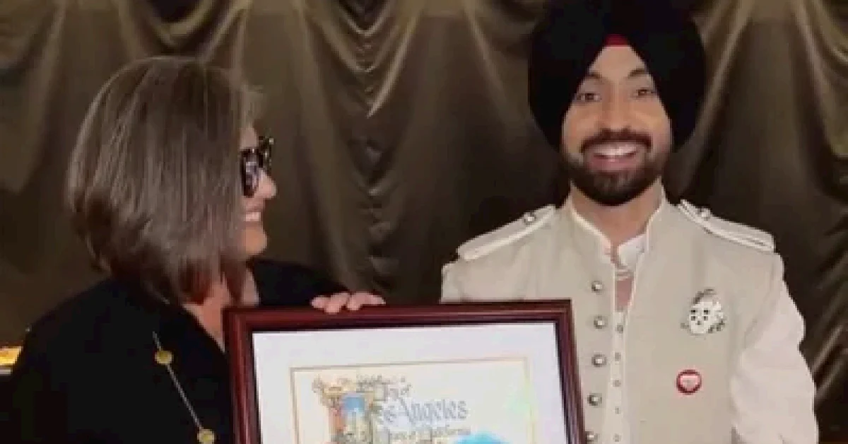 Diljit Dosanjh gets a major global honour as Los Angeles announces Diljit Dosanjh Day. 50kb Diljit Dosanjh gets a major global honour as Los Angeles announces Diljit Dosanjh Day.