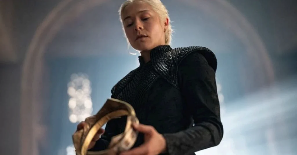 Rhaenyra has claimed the Iron Throne (Image via X/@HouseofDragon)